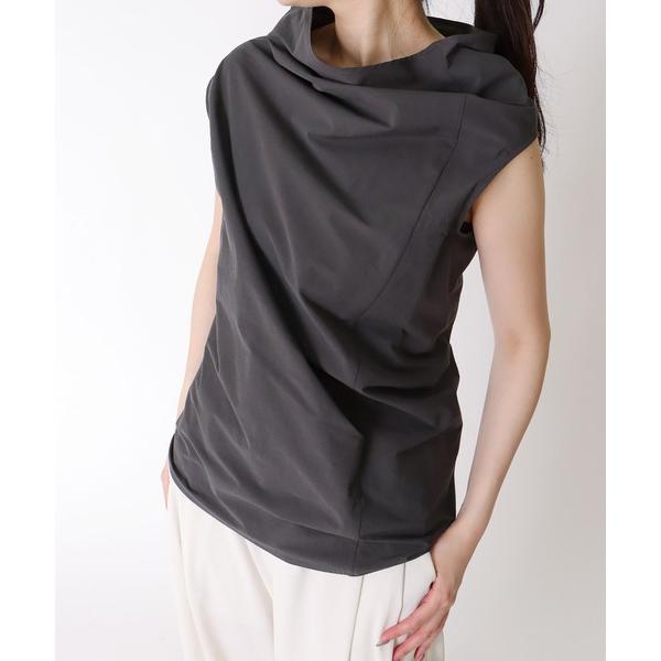 ブラウス シャツ asymmetric big collar pullover(アシンメトリービッグ...