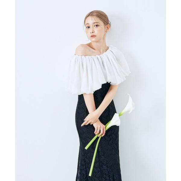 ドレス 「オケージョンドレス/結婚式/お呼ばれ」3WAYオフショルダーマーメイドドレス