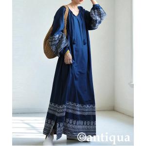 sara mallika（サラ マリカ） 刺繍長袖ワンピース M ピンク レディース