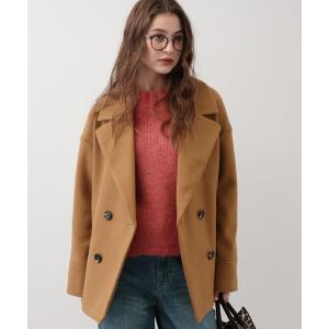 「saloon」 ピーコート FREE キャメル レディース
