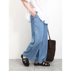 「Samansa Mos2 blue」 イージーパンツ F ブルー レディース