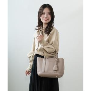 トートバッグ cache cache カシュカシュ ショルダー付きパーテーショントート レディース