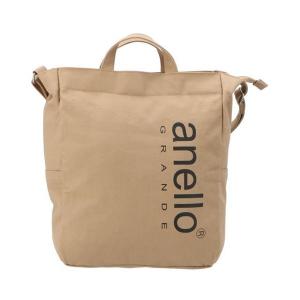トートバッグ anello GRANDE アネロ グランデ コットンキャンバスCT BIGロゴ2WAYトート GI-H2422 レディース メンズ