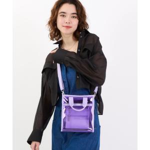 ショルダーバッグ バッグ CLEAR MINI N/S TOTE クリアライラック レディース