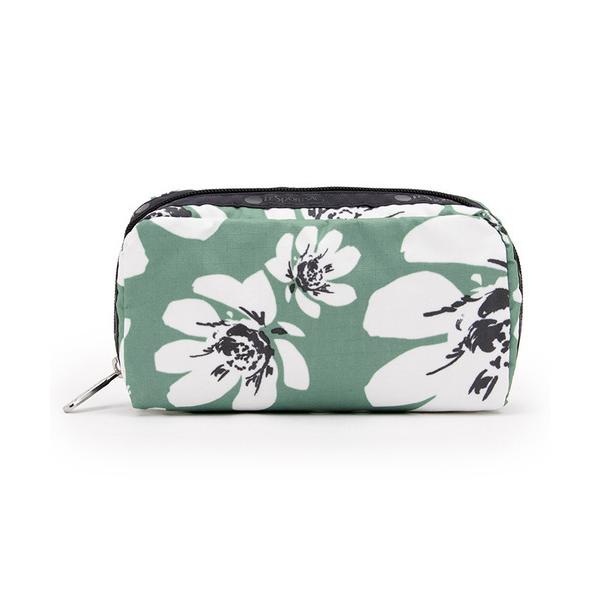 ポーチ RECTANGULAR COSMETIC トロピカルガーデングリーン レディース