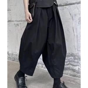パンツ ワイド クロップド バルーン パンツ レディース