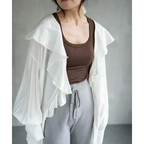 タンクトップ ノースリーブ カップ付きタンクトップ/カップ付インナー レディース