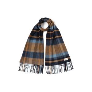 マフラー Johnstons of Elgin / カシミヤ ブロックチェック マフラー メンズ