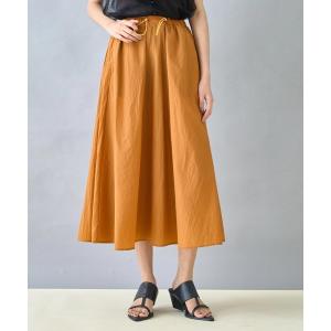 スカート ナイロン ボリューム ギャザー フレア スカート