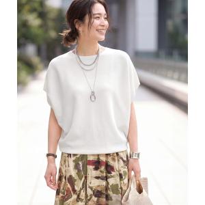 ニット セーター ラウンドシェイプサマーニットトップスB レディース