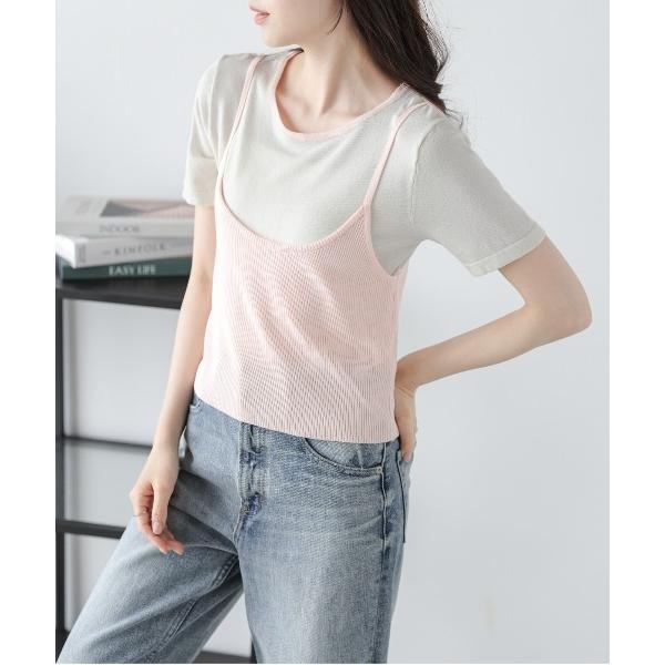 アンサンブル サマーニットTシャツ＆ビスチェセット