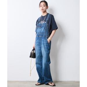 サロペット オーバーオール 綿100％デニムオーバーオール「大きいサイズ有」シックスタイル レディース