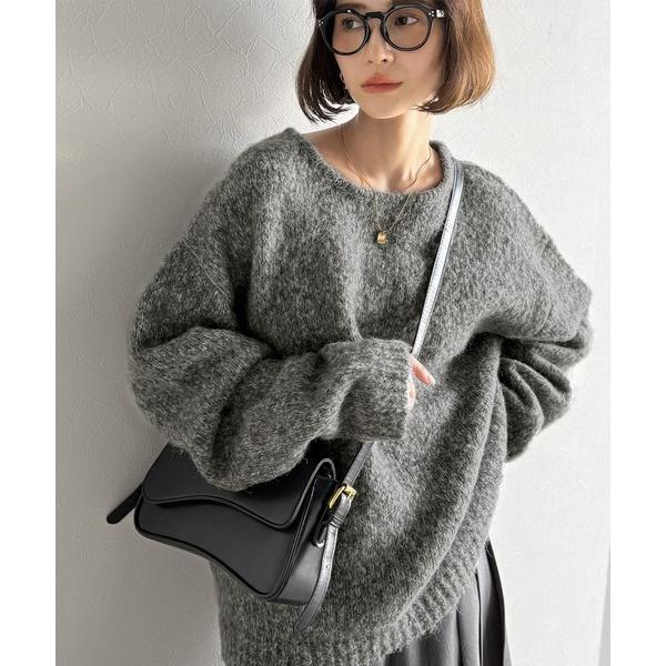 ニット セーター 「JaVaジャバコラボ」秋冬の鉄板。日常にふわふわな彩りを。クルーネックミックスカ...