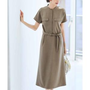 ワンピース ＩＥＤＩＴ　ＵＶカットがうれしい　一枚で完結！シルエット変化を楽しむ上品ワンピース
