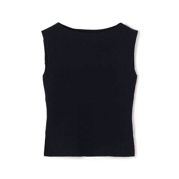 ニット セーター ハイツイストドライコットン ノースリーブプルオーバー レディース