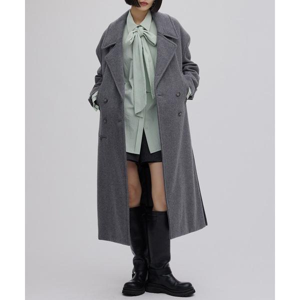 コート チェスターコート WIDE SHOULDER WOOL CHESTER COAT レディース