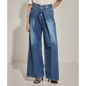 ジーンズ デニム デニムパンツ 「JOHN LAWRENCE SULLIVAN/ジョンローレンスサリバン」WASHED DENIM WIDE PANT
