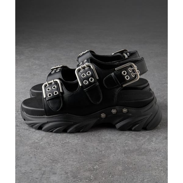 サンダル 「VELNUS」 Double Eyelet Design High Sole Sanda...