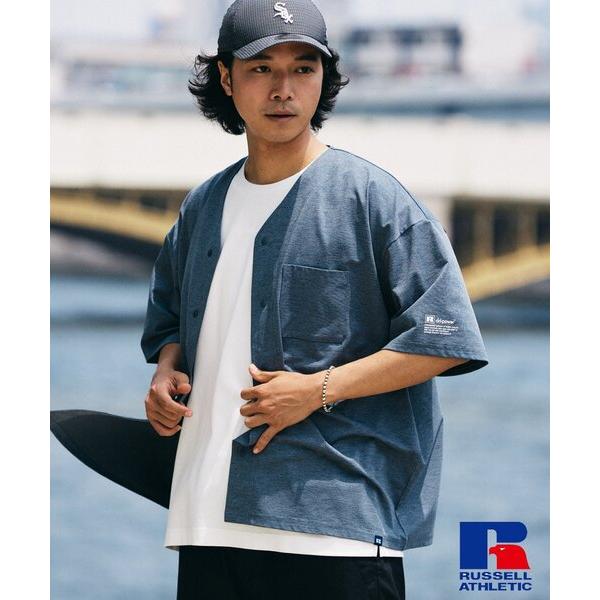 シャツ 吸水速乾 RUSSELL ATHLETIC 別注 Dri-Power(R) ベースボールシャ...