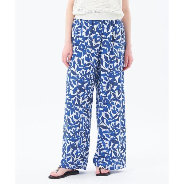パンツ リーフプリントイージーパンツ レディース