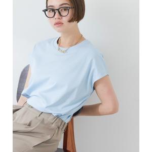 tシャツ きれいめフレンチスリーブコットンプルオーバー レディース