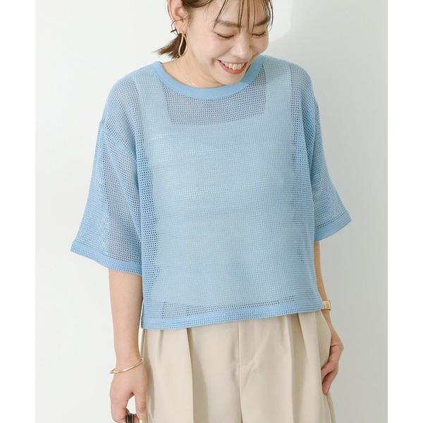 tシャツ メッシュボックスTシャツ レディース