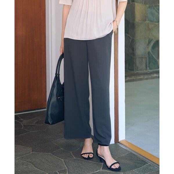 パンツ 「洗える・吸水速乾・接触冷感・セットアップ対応」Light ジョーゼット ワイド パンツ レ...