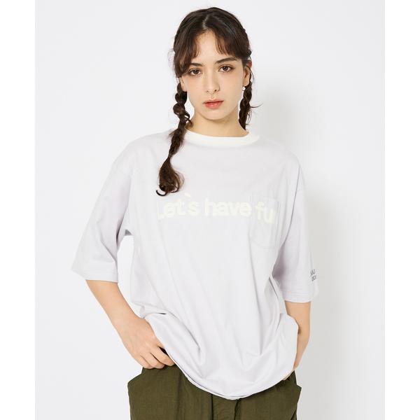 tシャツ 「Charcoal（チャコール）× Americana（アメリカーナ）」ポケット付きトリム...