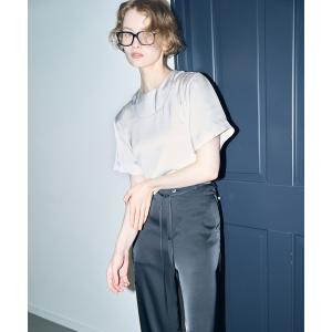 ブラウス シャツ サテンレイヤードトップ / Satin Layered Top レディース