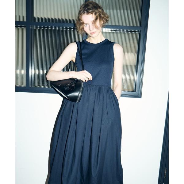 ワンピース Bi-Material Fit and Flare Dress / バイマテリアルフィッ...