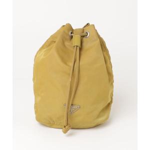 「PRADA」 ポーチ - イエロー レディース