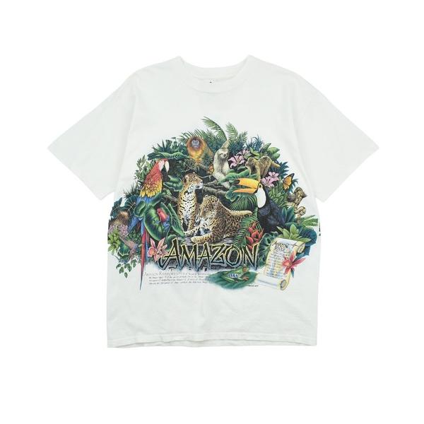 tシャツ 「USED」90’s H.L.Miller “AMAZON” アニマル Tシャツ USA製...