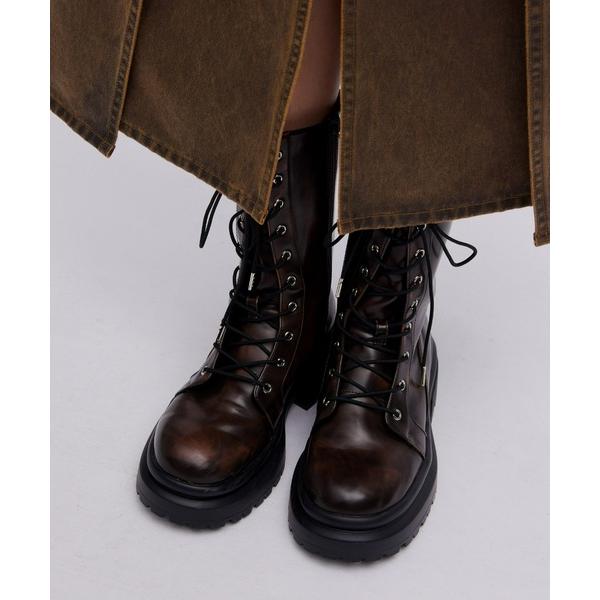 ブーツ LACE UP TANK SOLE BOOTS レディース