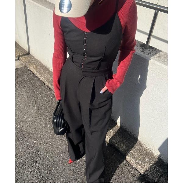 サロペット オーバーオール 2WAY HOOK ARRANGE SALOPETTE PANTS レデ...