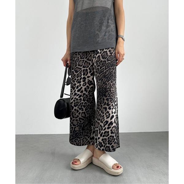 ワイドパンツ パンツ LEOPARD PANTS(レオパードパンツ） レディース