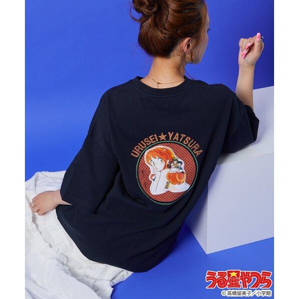 tシャツ 限定展開　うる星やつら サークル バック プリント Tシャツ レディース