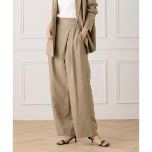 ワイドパンツ パンツ リネンラップパンツ「la veille by SUPERIOR CLOSET」「セットアップ対応」 レディース