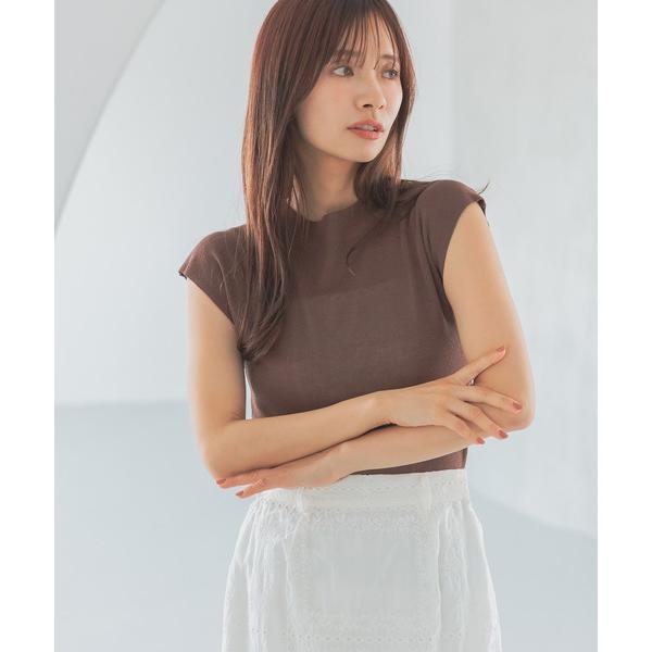 ニット セーター 2WAYプチハイニットフレンチスリーブ　575223 レディース