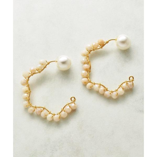 ピアス GF アゲート ナチュラルフープ ピアス レディース