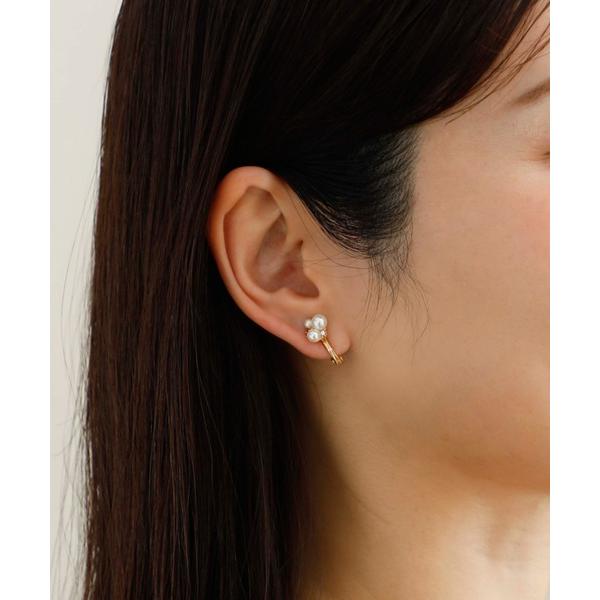 イヤリング JewCasパール×ガラスストーン minimalpearl エアフィットイヤリング「J...
