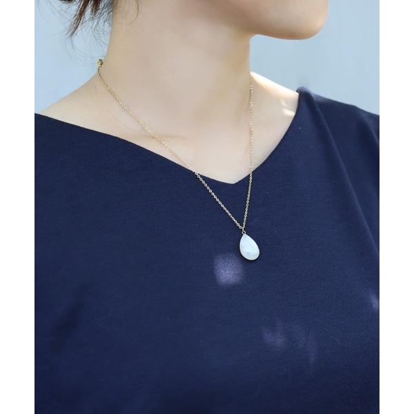 ネックレス 金属アレルギー対応「ieLS」ステンレス　天然石ペンダントネックレス レディース メンズ