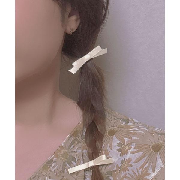 ヘアクリップ リボンヘアクリップ