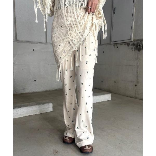 パンツ SMALL FLOWER CUT PANTS レディース