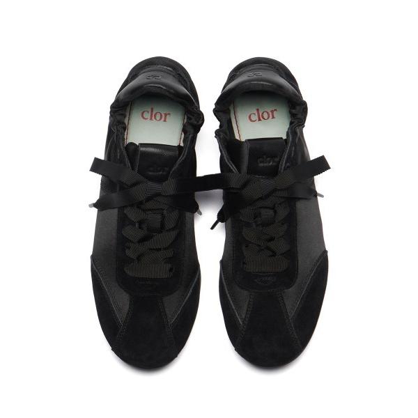 スニーカー SCRUNCH LACE UP FLAT SNEAKERS レディース
