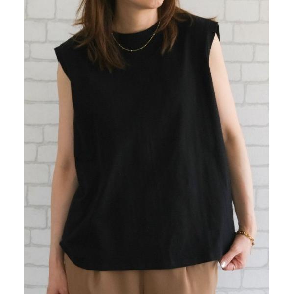 tシャツ バックデザインノースリーブカットソー レディース