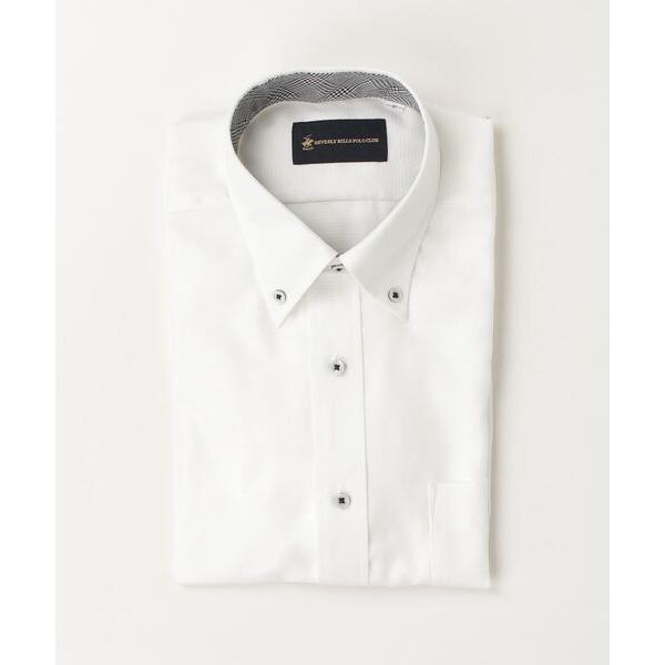 フォーマル シャツ ＢＨＰＣ　ＣＶＣ　白ドビー　ＢＤ　別布 メンズ