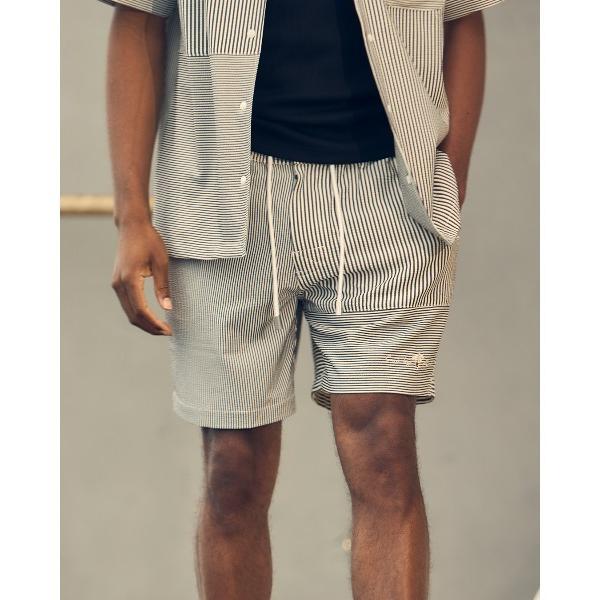 パンツ スイッチングシアサッカーボードショーツ メンズ