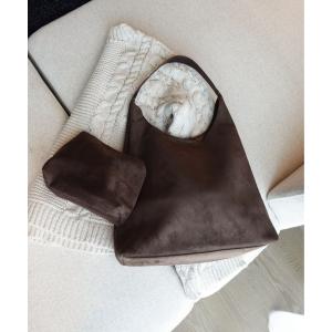 トートバッグ スエードホーボー トートバッグ ポーチSET レディース メンズ