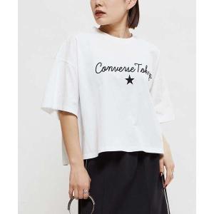 tシャツ 半袖 LOGO EMBROIDERY OVERSIZED TEE レディース
