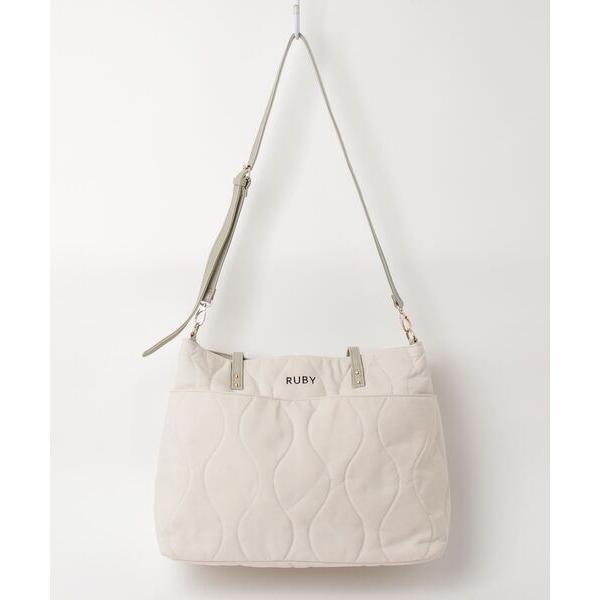 「RUBY AND YOU」 刺繍2WAYバッグ - ベージュ レディース